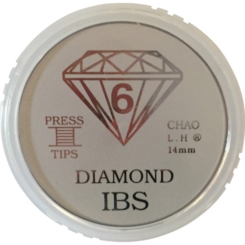 IBS Cue Tip 14mm Brown Diamond 50szt