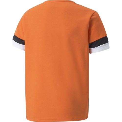 Koszulka młodzieżowa Puma TeamRise Jersey, pomarańczowo-biało-czarna 704938 08