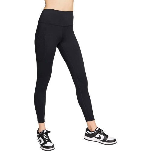 Legginsy damskie Nike Dri-FIT One HR 7/8 Pkt, czarne, FN3241 010