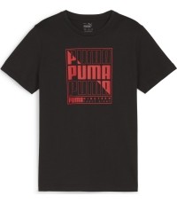 Puma Marškinėliai Paaugliams Graphics Wor Tee Black 680298 01