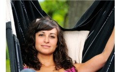 Hamak ogrodowy do siedzenia Fotel hamakowy Amazonas Brasil, Czarny