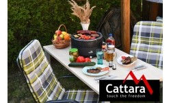 Grill - beczka turystyczny piknikowy na balkon taras na węgiel drzewny Cattara Keg