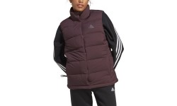 Damska kamizelka puchowa Adidas W Helionic Vest, bordowa HE1456