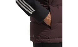 Damska kamizelka puchowa Adidas W Helionic Vest, bordowa HE1456