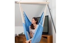 Fotel hamakowy Hamak krzesło do siedzenia ogrodowy Amazonas Artista, Niebieski