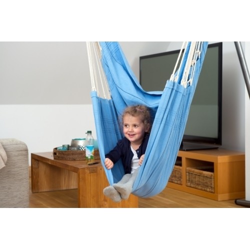 Fotel hamakowy Hamak krzesło do siedzenia ogrodowy Amazonas Artista, Niebieski