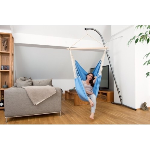 Fotel hamakowy Hamak krzesło do siedzenia ogrodowy Amazonas Artista, Niebieski