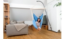 Fotel hamakowy Hamak krzesło do siedzenia ogrodowy Amazonas Artista, Niebieski