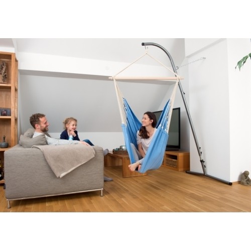 Fotel hamakowy Hamak krzesło do siedzenia ogrodowy Amazonas Artista, Niebieski