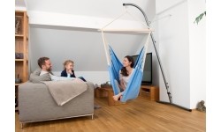 Fotel hamakowy Hamak krzesło do siedzenia ogrodowy Amazonas Artista, Niebieski