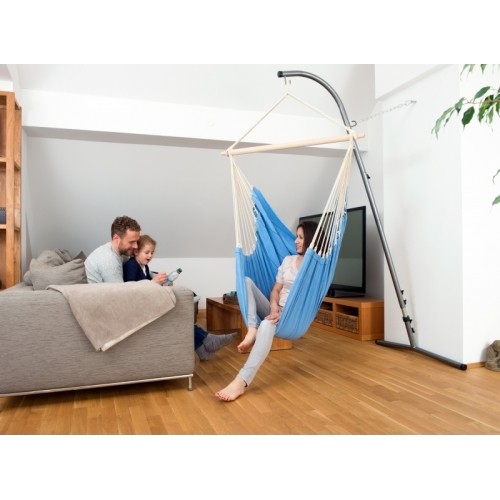 Fotel hamakowy Hamak krzesło do siedzenia ogrodowy Amazonas Artista, Niebieski