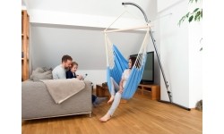 Fotel hamakowy Hamak krzesło do siedzenia ogrodowy Amazonas Artista, Niebieski