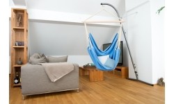 Fotel hamakowy Hamak krzesło do siedzenia ogrodowy Amazonas Artista, Niebieski