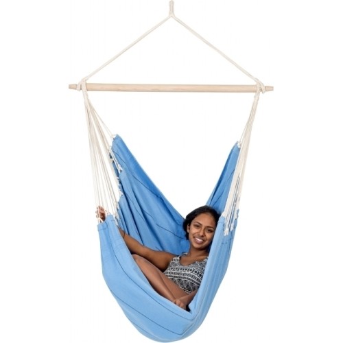 Fotel hamakowy Hamak krzesło do siedzenia ogrodowy Amazonas Artista, Niebieski