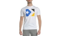 Converse Marškinėliai Star Chevron Tri Color Tee White