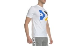 Converse Marškinėliai Star Chevron Tri Color Tee White