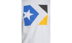 Converse Marškinėliai Star Chevron Tri Color Tee White