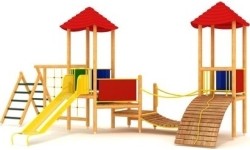 Drewniany plac zabaw dla dzieci model 06-A