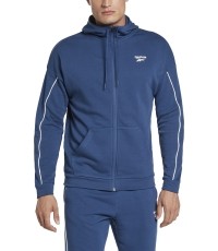 Bluza męska Reebok Wor Piping FZ niebieska HA1073