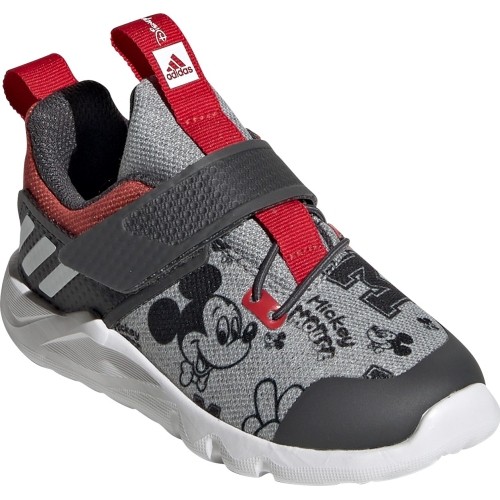 Buty dziecięce Adidas RapidaFlex Mickey szaro-czerwone EF9730