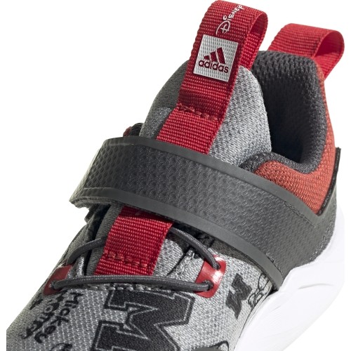 Buty dziecięce Adidas RapidaFlex Mickey szaro-czerwone EF9730