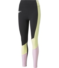 Puma Intl High legginsy damskie Black Yellow Pink 531661 01