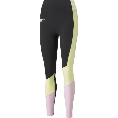 Puma Intl High legginsy damskie Black Yellow Pink 531661 01