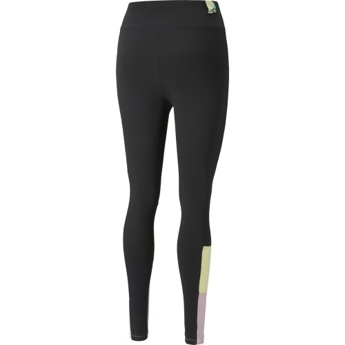 Puma Intl High legginsy damskie Black Yellow Pink 531661 01