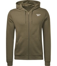 Bluza męska z kapturem Reebok RI Left Chest Logo Green HG4452