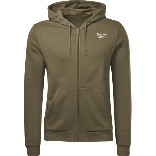 Bluza męska z kapturem Reebok RI Left Chest Logo Green HG4452