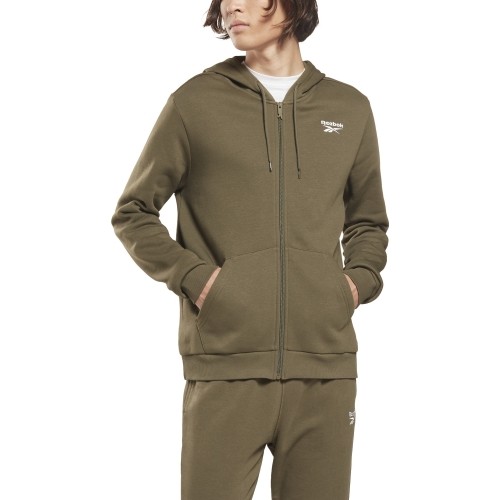 Bluza męska z kapturem Reebok RI Left Chest Logo Green HG4452