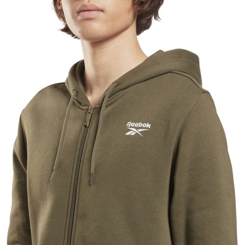 Bluza męska z kapturem Reebok RI Left Chest Logo Green HG4452
