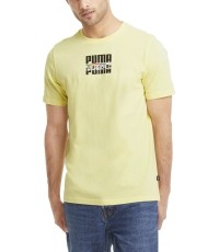 Puma Marškinėliai Core International Tee Yellow