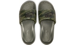 Klapki męskie Nike Victori One Slide Print, khaki CN9678 200