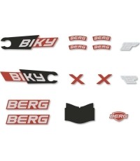 Rowery - zestaw naklejek City Red