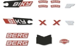 Rowery - zestaw naklejek City Red