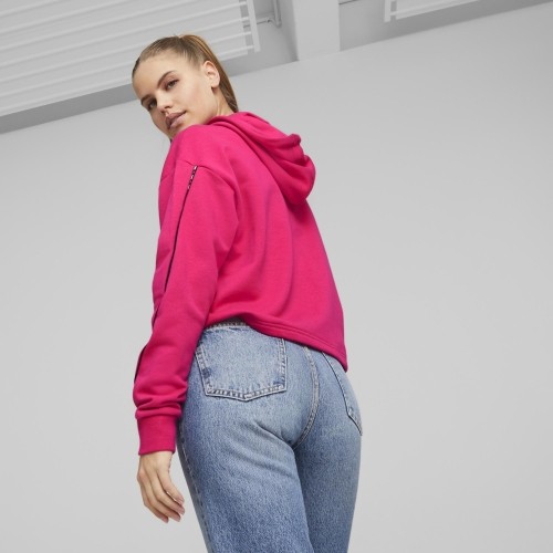 Bluza damska Puma Power Tape Hoodie różowa 673632 64