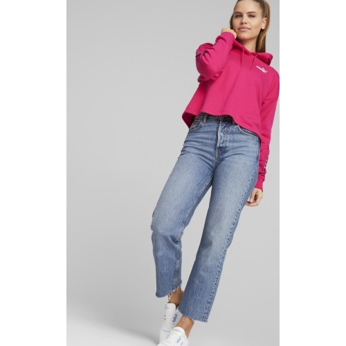 Bluza damska Puma Power Tape Hoodie różowa 673632 64