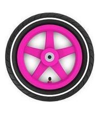 Koło różowe 12,5x2,25-8 slick (biały pasek)