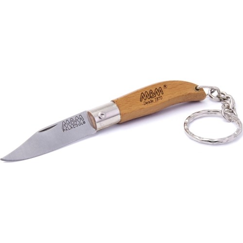 Nóż składany z brelokiem MAM Iberica 2000, bukszpan, 4,5 cm