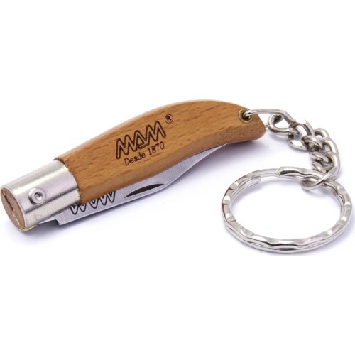 Nóż składany z brelokiem MAM Iberica 2000, bukszpan, 4,5 cm