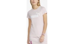 Koszulka damska Puma Ess Logo Tee różowa 586775 82