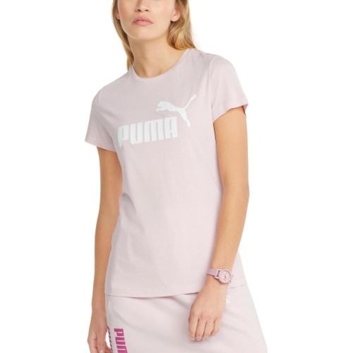 Koszulka damska Puma Ess Logo Tee różowa 586775 82