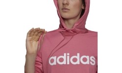 Bluza damska Adidas W Lin FT Hood różowa H07801