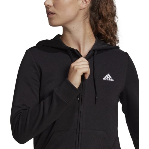Adidas Džemperis Moterims W Lin Ft Fz Hoodie Black GL0791