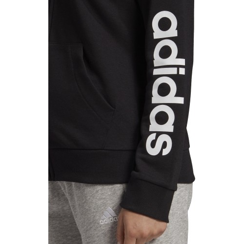 Adidas Džemperis Moterims W Lin Ft Fz Hoodie Black GL0791