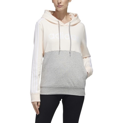 Bluza damska Adidas W E Cb Fl Oh Hd Grey Pink GL6304