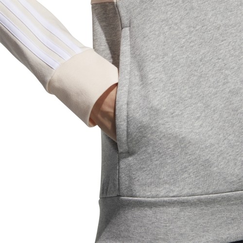 Adidas Džemperis Moterims W E Cb Fl Oh Hd Grey Pink