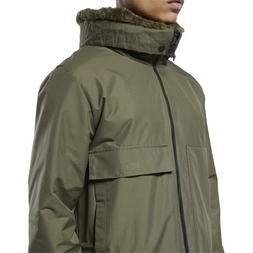 Reebok Striukė Vyrams Ow U Fl Parka Khaki