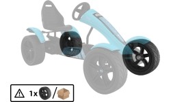 Koło 5 ramienne sportowe czarne 4.30/150-12 slick lewe